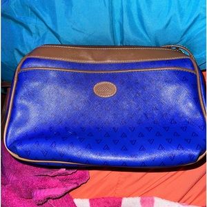 Vintage 80s Liz Claiborne Purse Blue
